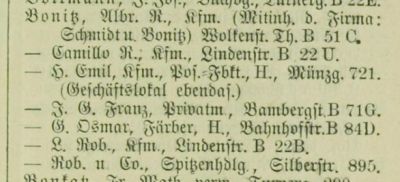 Adressbuch Annaberg 1886