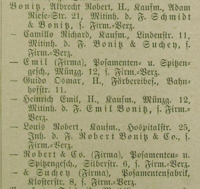 Adressbuch Annaberg 1890