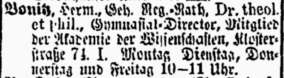 Berliner Adressbuch 1875