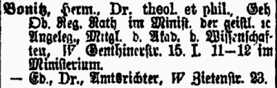 Berliner Adressbuch 1887