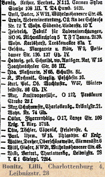 Berliner Adressbuch 1931