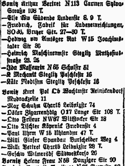 Berliner Adressbuch 1933
