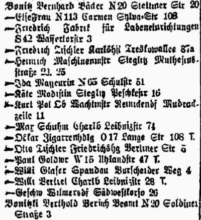 Berliner Adressbuch 1934
