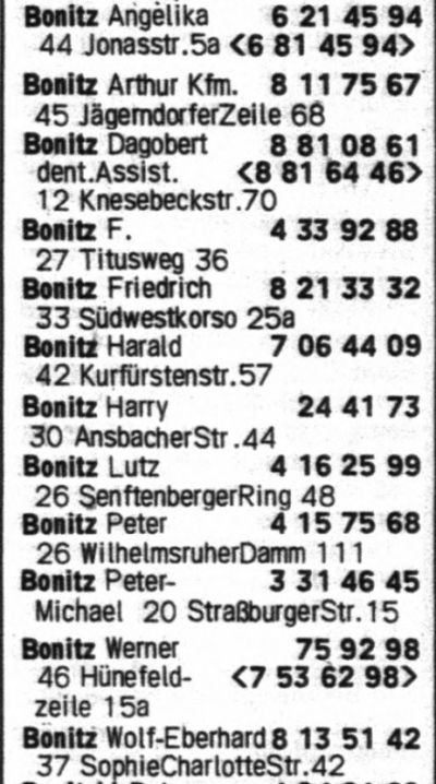Berliner Telefonbuch 1972