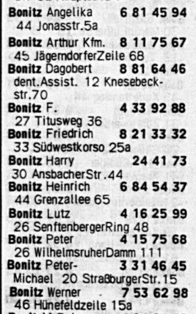 Berliner Telefonbuch 1973