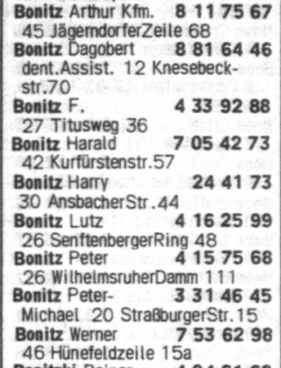 Berliner Telefonbuch 1974