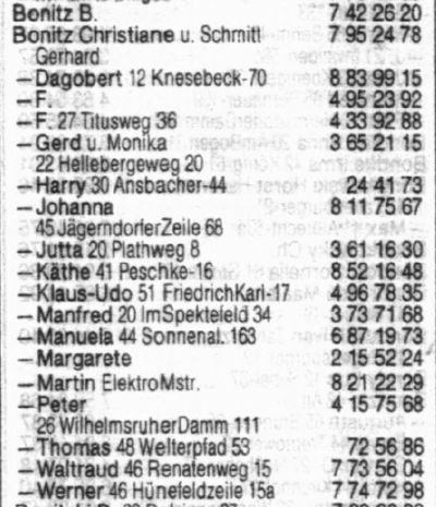 Berliner Telefonbuch 1984