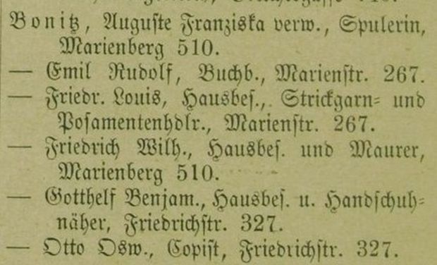 Adressbuch Burgstädt 1893