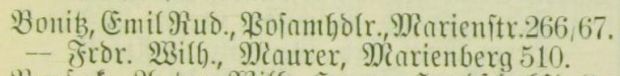 Adressbuch Burgst&auml;dt 1903