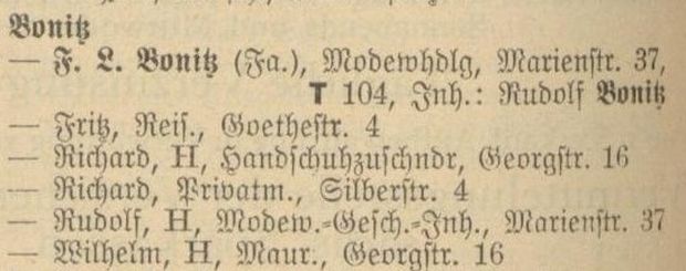 Adressbuch Burgst&auml;dt 1927