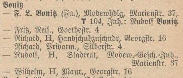 Adressbuch Burgst&auml;dt 1928