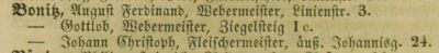 Adressbuch Chemnitz 1850