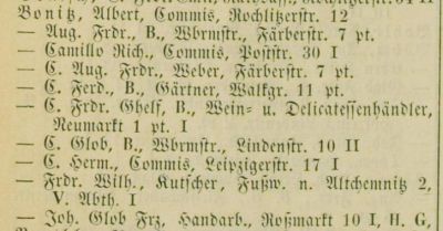 Adressbuch Chemnitz 1863