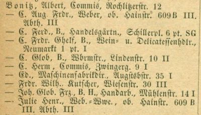 Adressbuch Chemnitz 1866
