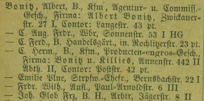 Adressbuch Chemnitz 1874