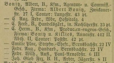 Adressbuch Chemnitz 1875