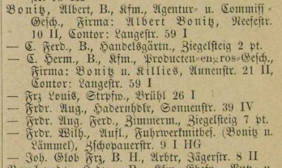 Adressbuch Chemnitz 1877