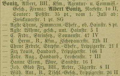 Adressbuch Chemnitz 1882