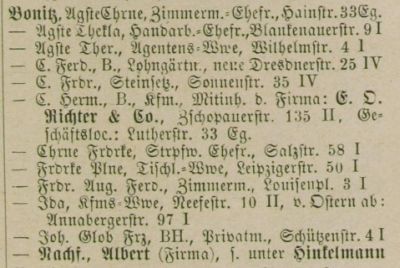 Adressbuch Chemnitz 1887