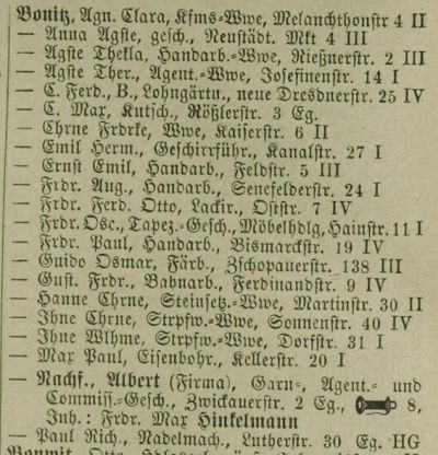 Adressbuch Chemnitz 1897