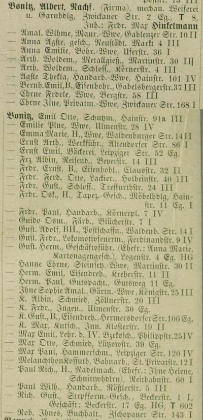 Adressbuch Chemnitz 1907