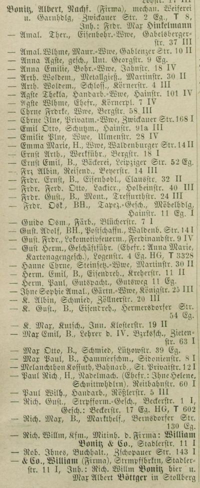 Adressbuch Chemnitz 1908