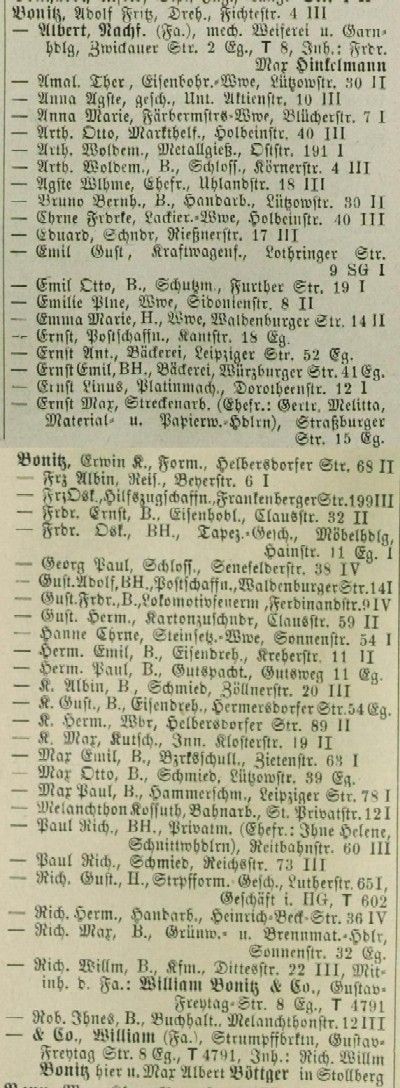 Adressbuch Chemnitz 1913