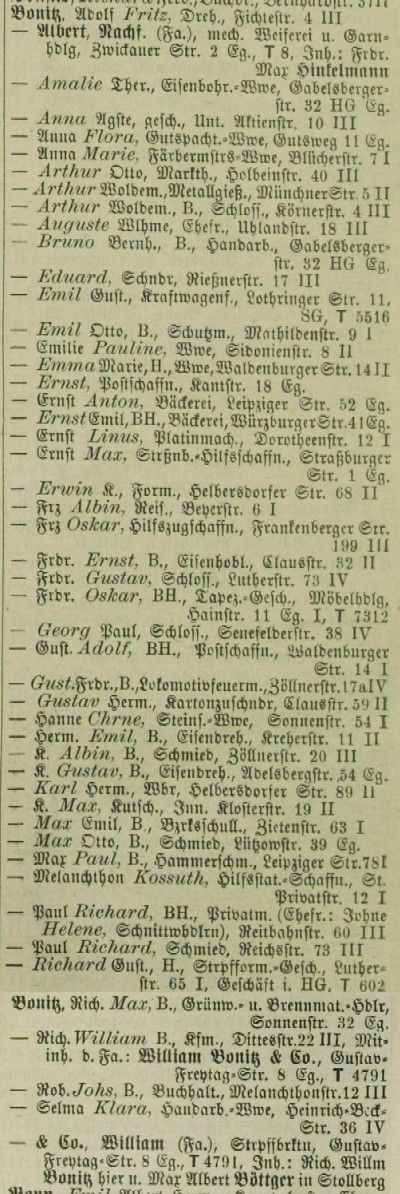 Adressbuch Chemnitz 1914