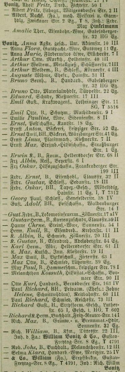 Adressbuch Chemnitz 1915