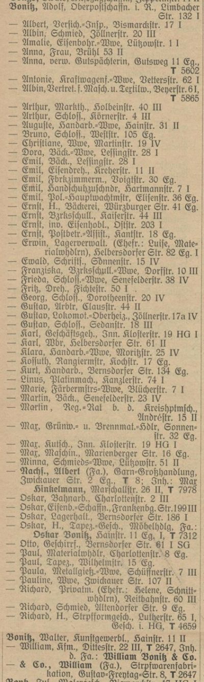 Adressbuch Chemnitz 1924
