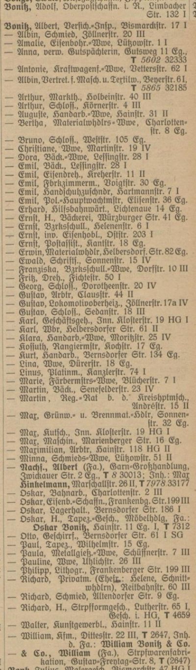 Adressbuch Chemnitz 1925