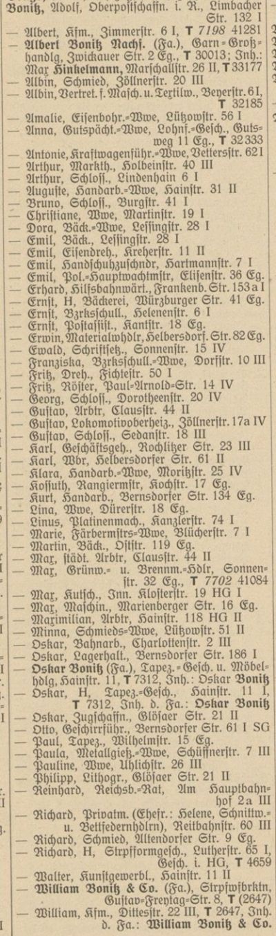 Adressbuch Chemnitz 1927