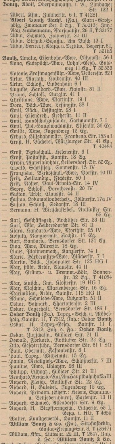 Adressbuch Chemnitz 1928
