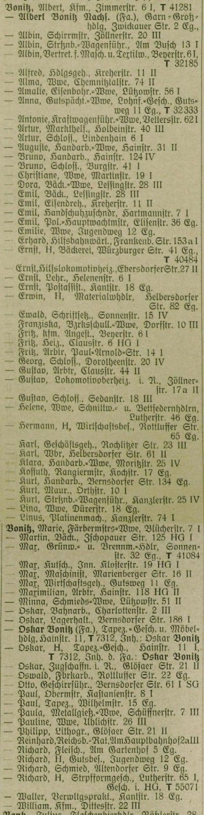 Adressbuch Chemnitz 1930