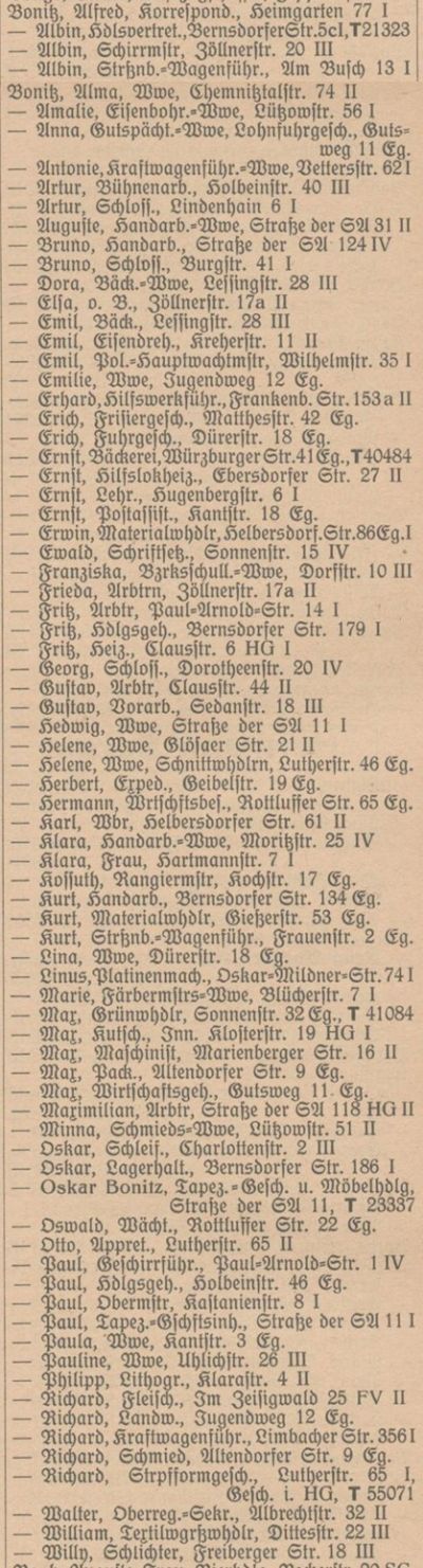 Adressbuch Chemnitz 1934