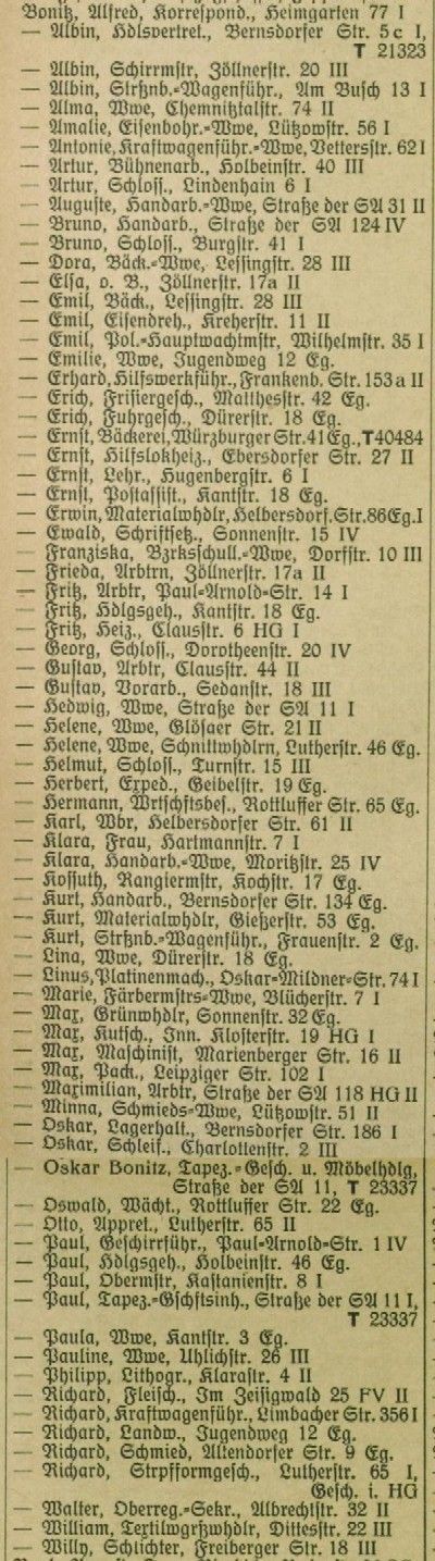 Adressbuch Chemnitz 1935
