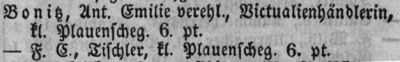 Adressbuch Dresden 1852