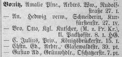 Adressbuch Dresden 1898