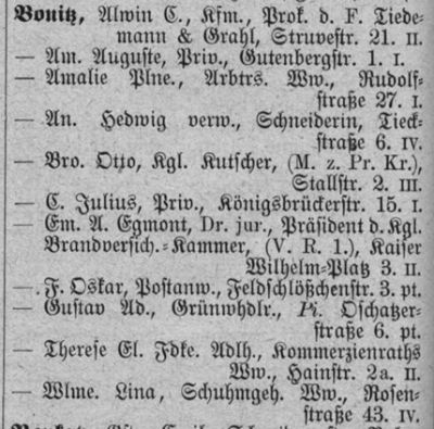 Adressbuch Dresden 1902