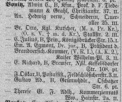 Adressbuch Dresden 1907