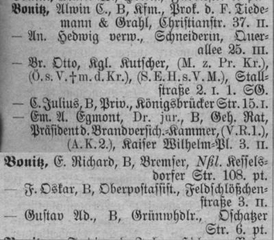 Adressbuch Dresden 1909