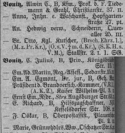 Adressbuch Dresden 1910