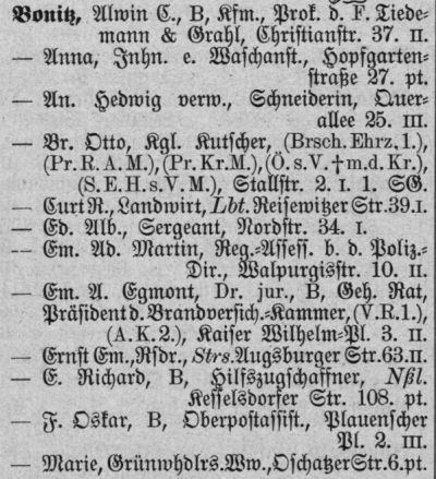 Adressbuch Dresden 1911