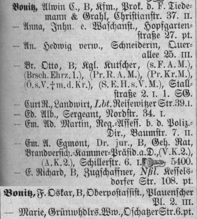 Adressbuch Dresden 1912
