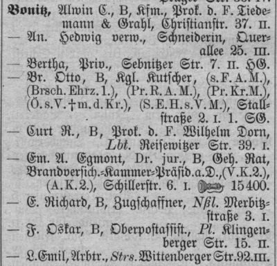 Adressbuch Dresden 1914