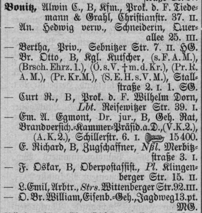 Adressbuch Dresden 1915