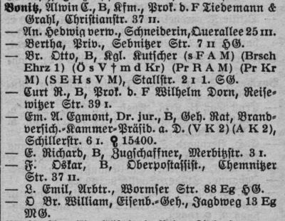 Adressbuch Dresden 1916