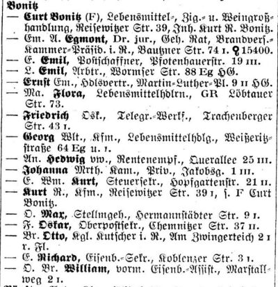 Adressbuch Dresden 1927