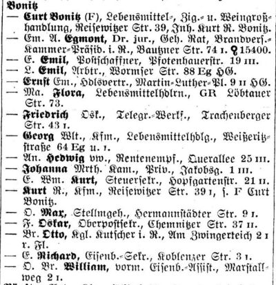 Adressbuch Dresden 1927