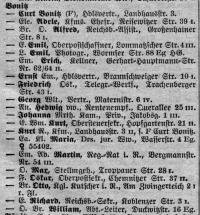 Adressbuch Dresden 1932